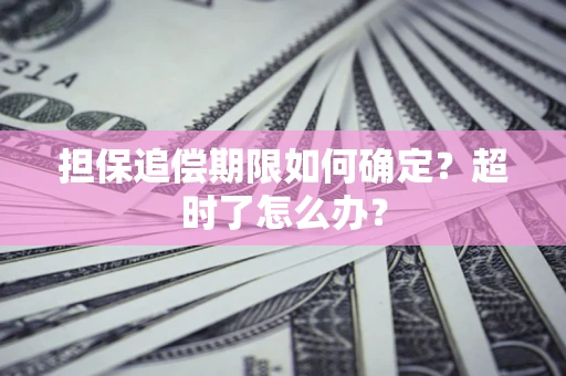 济南担保追偿期限如何确定？超时了怎么办？