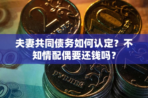 济南夫妻共同债务如何认定？不知情配偶要还钱吗？