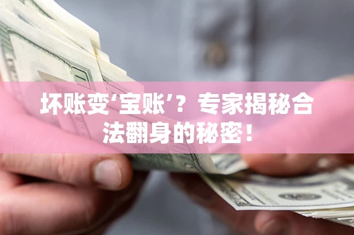 济南坏账变‘宝账’？专家揭秘合法翻身的秘密！