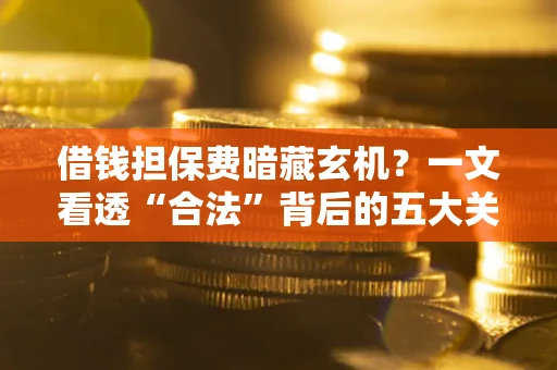 济南借钱担保费暗藏玄机？一文看透“合法”背后的五大关键陷阱
