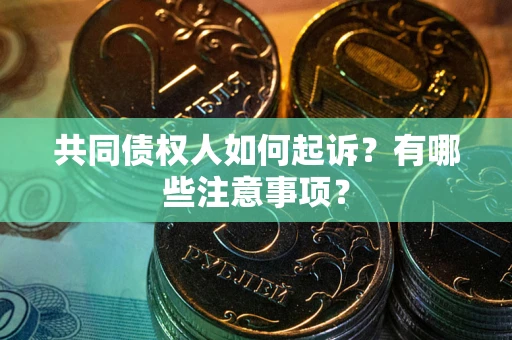 济南共同债权人如何起诉？有哪些注意事项？