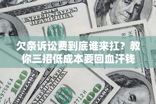 济南欠条诉讼费到底谁来扛？教你三招低成本要回血汗钱
